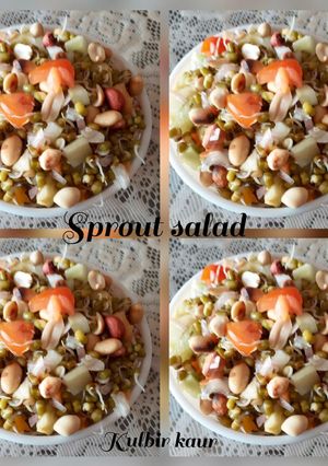 स्प्राउट्स सलाद (sprouts salad recipe in Hindi) रेसिपी मुख्य फोटो