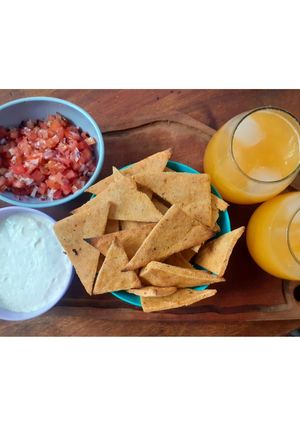 Una foto de Nachos caseros