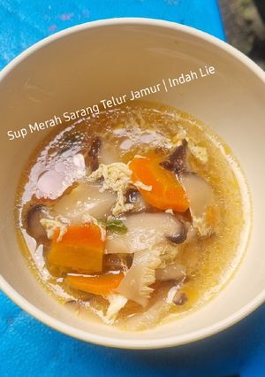 Foto resep Sup Sarang Telur Jamur ala Indah