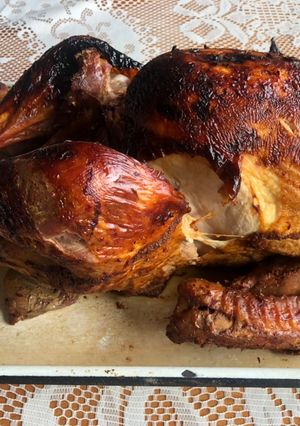 Una foto de Pavo al horno