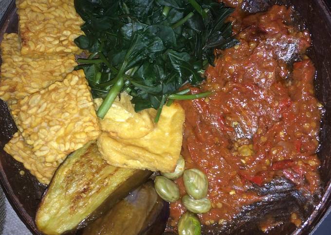 Anti Ribet, Bikin Penyetan 3T sayur daun ubi Gampang