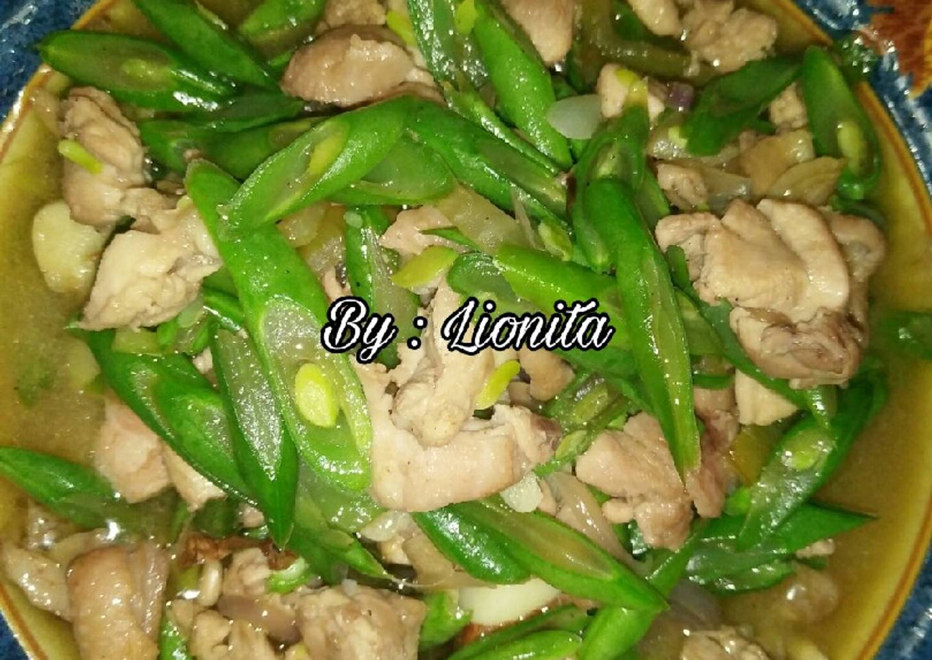 Oseng Buncis Ayam Cincang