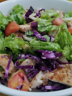 Foto resep Garden salad and chicken grilled
