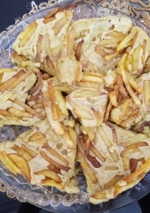 عکسی از دستور خاگینه سیب زمینی