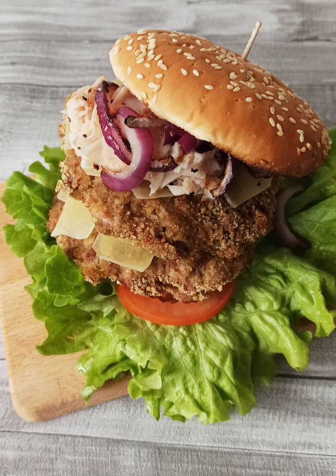 Una foto de Hamburguesa doble de carne