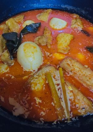 Foto resep Sayur Tahu Telur Pedas