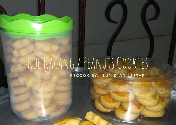 Langkah Mudah untuk Membuat Kue Kacang / Peanut Cookies, Lezat Sekali