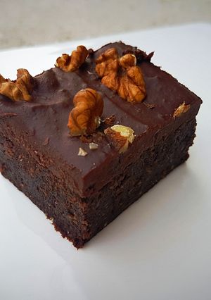 Nyers vegán brownie recept fotója