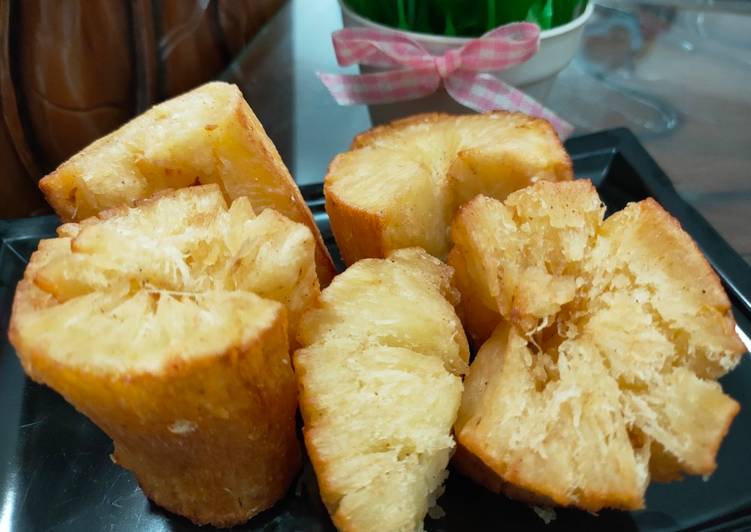 Resep Singkong goreng merekah anti gagal, Lezat Sekali