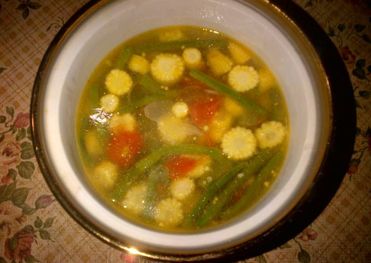 Resep sayur kacang panjang dengan baby corn, Enak Banget