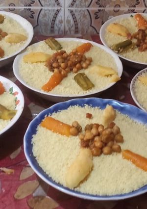 A picture of Couscous for Charity with Red Sauce (Savory and Sweet).