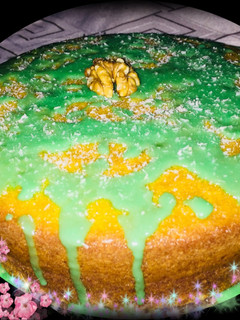 Una foto de Budín De Naranja 🍊Con glasé(sabor a coco 🥥)