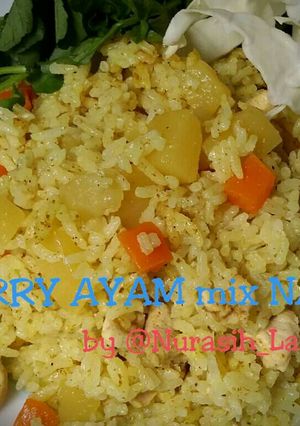 Foto resep Nasi ayam curry