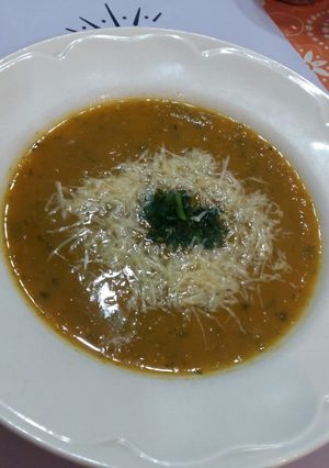 Una foto de Sopa crema de calabaza
