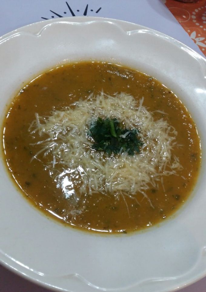 Una foto de Sopa crema de calabaza