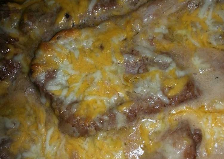 7 Delicious Homemade Cheesy baked pork chops