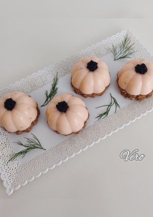 Une photo de Panna cotta au saumon