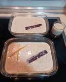 Arroz con leche con base de toffee