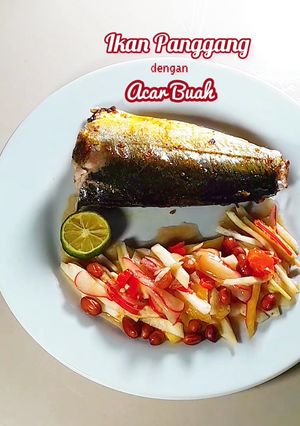 Foto resep Ikan Panggang Dengan Acar Buah
