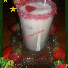 A picture of Strawberry Lassi🍓🍺🍓 #KokabandCookpad #ramadankitiyari.