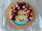 Torta fredda unicorno arcobaleno
