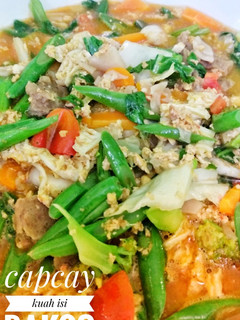 Foto resep Capcay sayur bakso makaroni