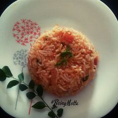 A picture of Tomato Chutney Chawal.