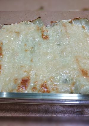 Una foto de Lasaña de pencas de acelgas (receta de aprovechamiento)