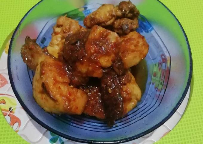 Ayam masak habang sederhana