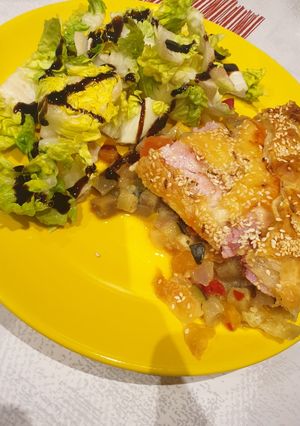 Une photo de Tarte salée gourmande
