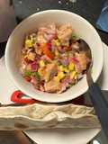 Ceviche de salmón congelado