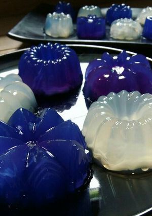 รูปของ วุ้นน้ำมะพร้าวอัญชัน