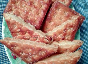 Foto resep Gabin goreng isi vla (Roti Malkist cracker)