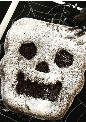 Une photo de Fondant au chocolat Squelette 💀
