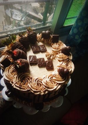 Una foto de Torta de chocolate 🍫❤️