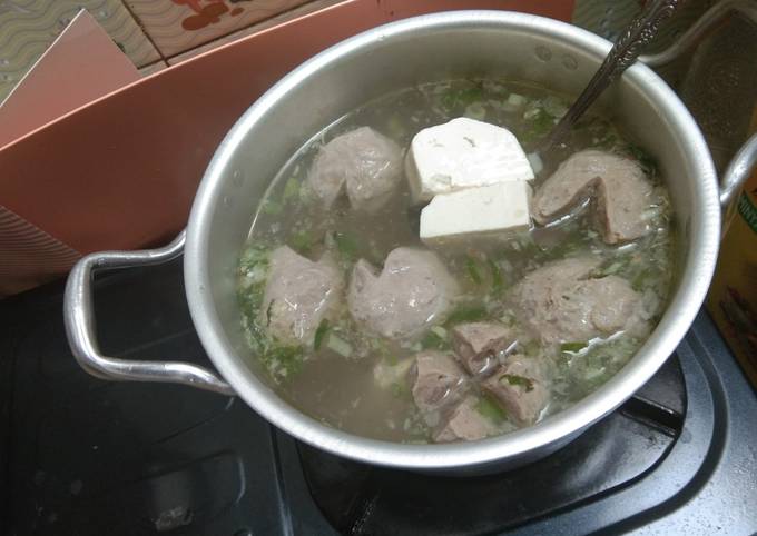 Resep Bakso Kuah Bening Ala Abang Abang Oleh Erfianah Helmiawati Cookpad