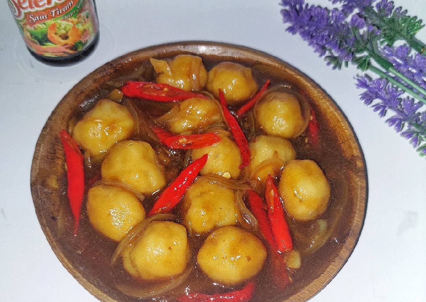 Bola Bola Ayam Saus Tiram