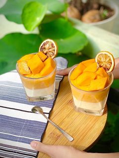 Hình của món Mango pudding.