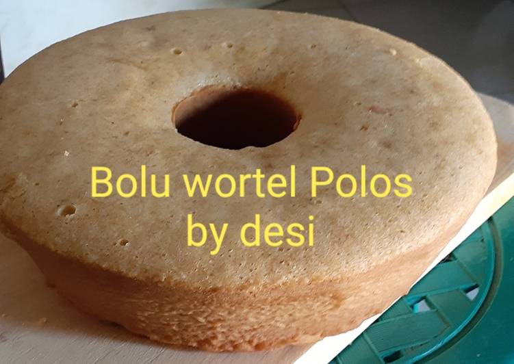 Cara Gampang Membuat 8. Bolu Wortel Polos Anti Gagal