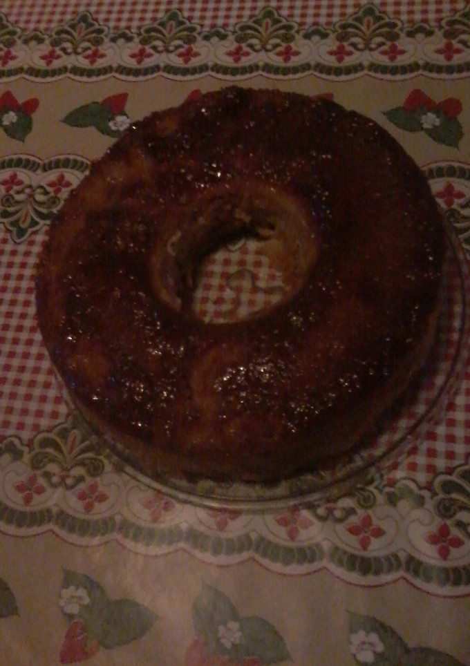 Una foto de Budín de pan al dulce de leche para Navidad