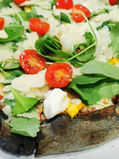 Foto de Bruschetta com sobras de pão