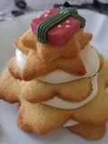 Alberello di Natale con biscotti e crema al mascarpone