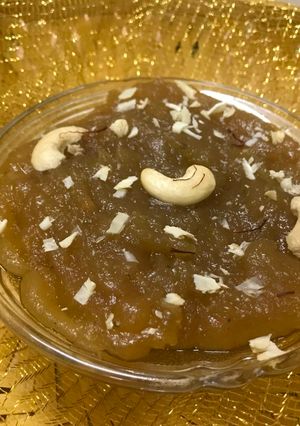 A picture of Wheat Halwa.