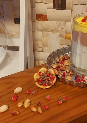 عکسی از دستور فرنی سه رنگ (با شیر و آرد برنج)