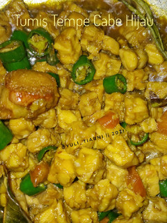 Foto resep Tumis tempe cabe hijau
