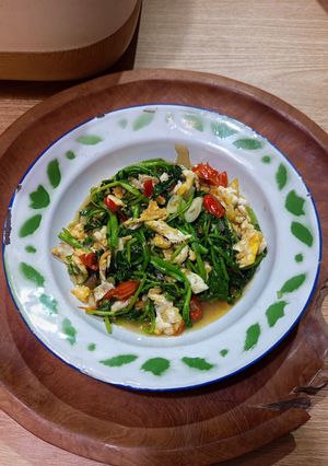Foto resep Orak Arik Telur Selada Air
