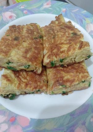 Foto resep Telur dadar kornet