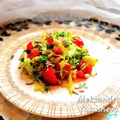 A picture of White cabbage salad.