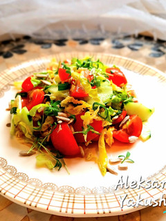 A picture of White cabbage salad.