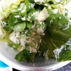 A picture of Ceasar Salad.